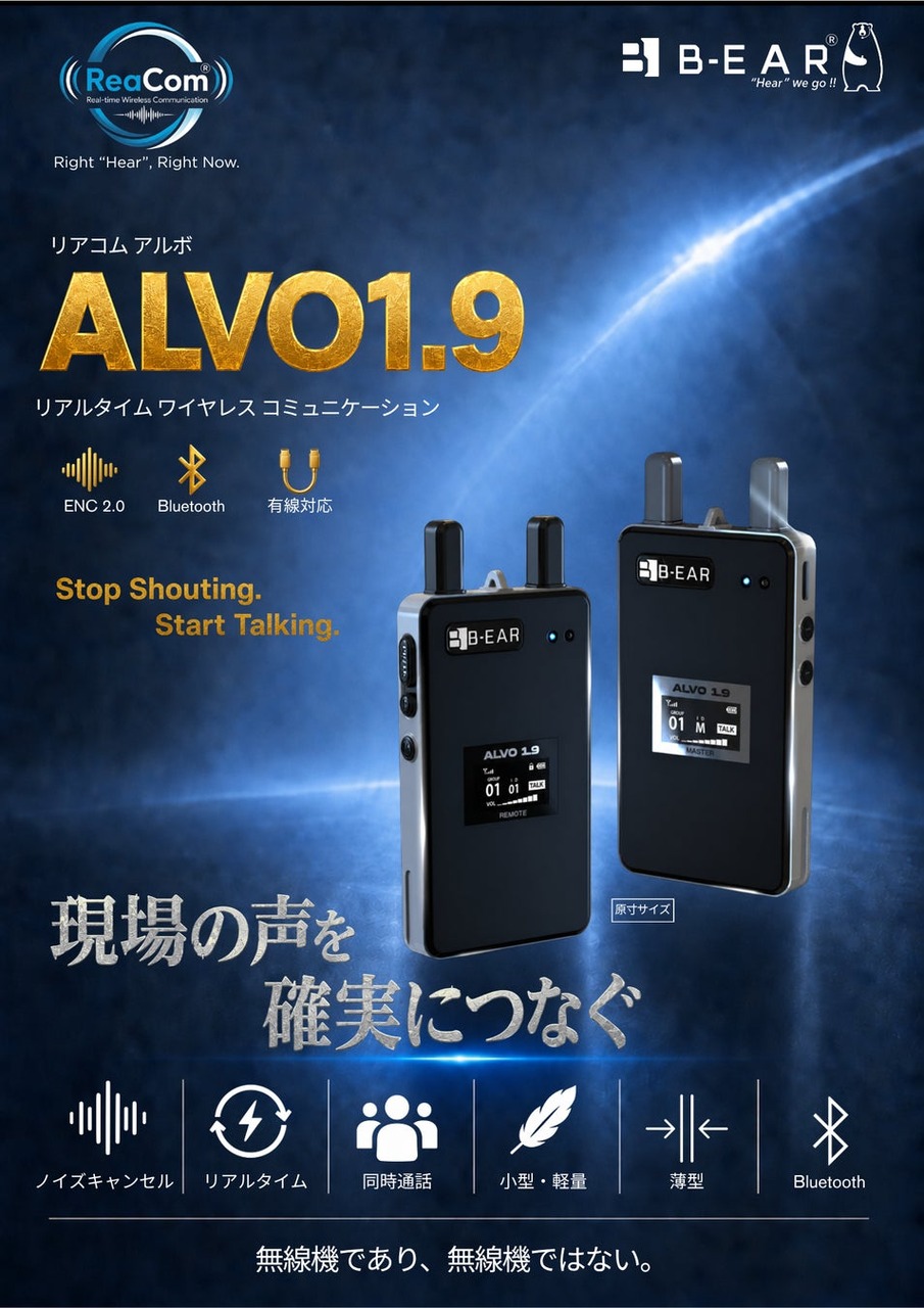 新ブランド「ReaCom®」第一弾製品『ALVO 1.9』発表！の画像